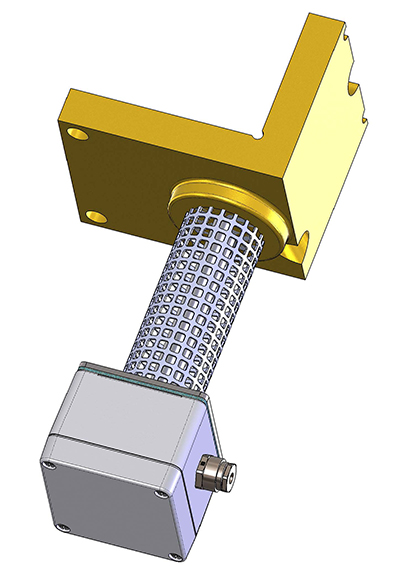 Exemple 3 <br> Résistances surmoulées d'angle en aluminium ou en laiton par exemple <br>pour le chauffage des outils